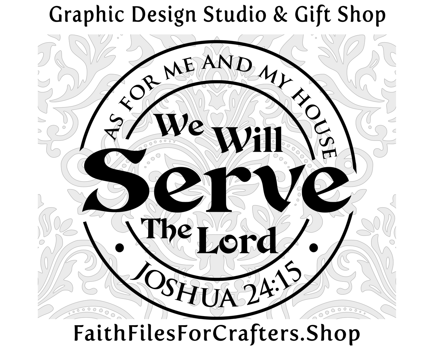 As For Me And My House Svg, Joshua 24:15 Svg, Christian Shirt Svg, Christian Sublimation Svg, Christian Print Svg, Christian Cabochon Svg