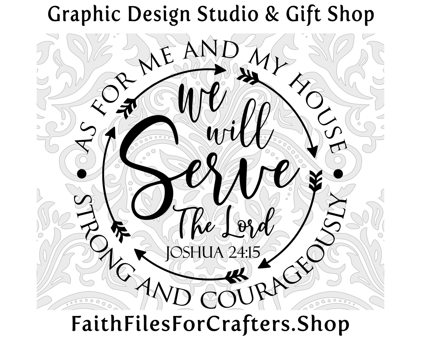 As For Me And My House Svg, Joshua 24:15 Svg, Christian Shirt Svg, Christian Sublimation Svg, Christian Print Svg, Christian Cabochon Svg