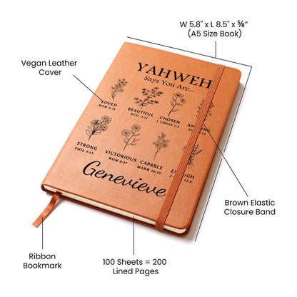 Personalized YAHWEH says you are Journal