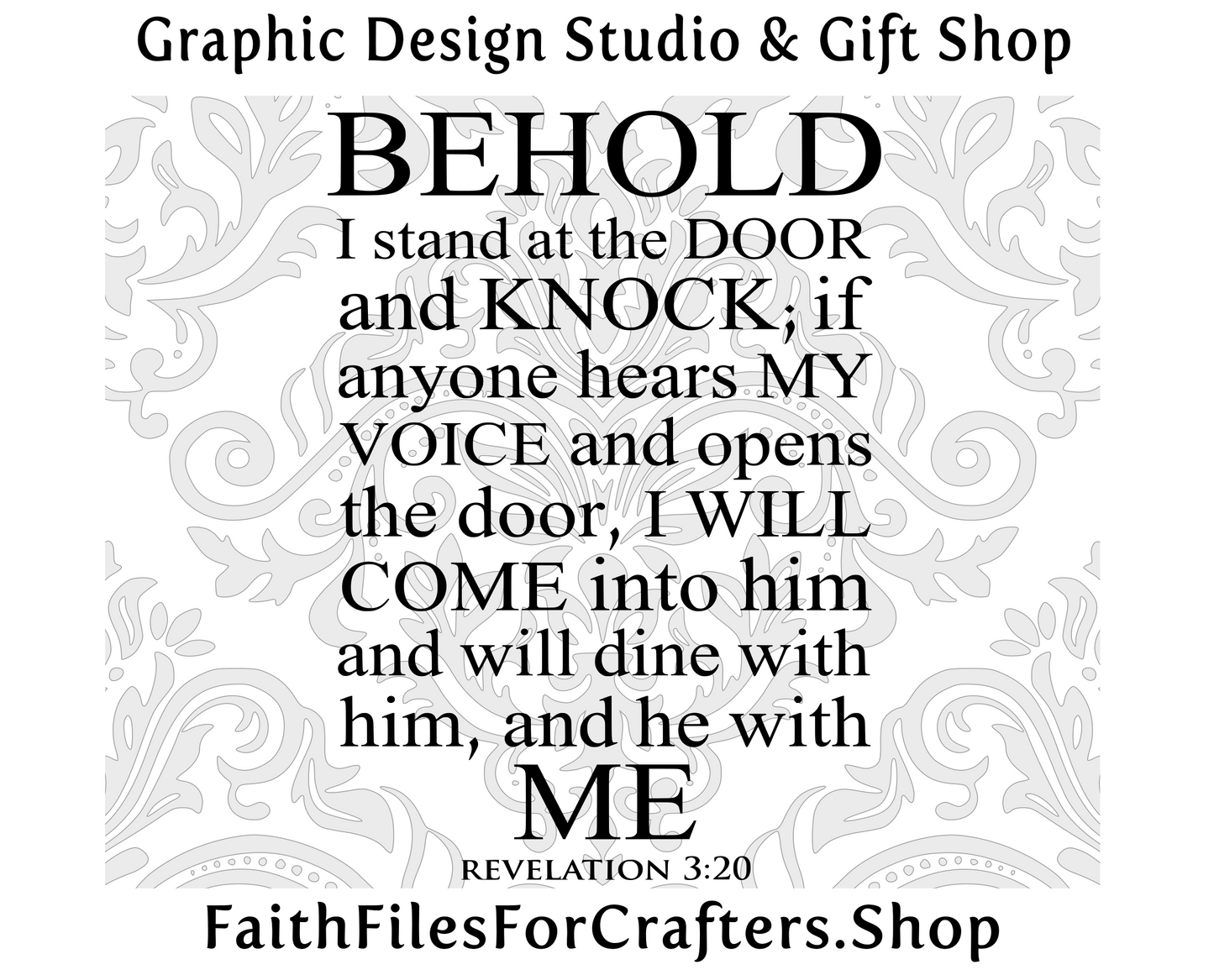 Behold I Stand At The Door And Knock Svg, Revelation Svg,Christian Print Svg,Christian Svg,Christian Sublimation Svg,Christian Mission Svg