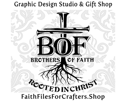 Brothers Of Faith Svg, Rooted In Christ Svg, Cross Nails Svg, Christian T Shirt Svg, Mens Ministry Svg, Church Group Svg, Men Of Faith Svg