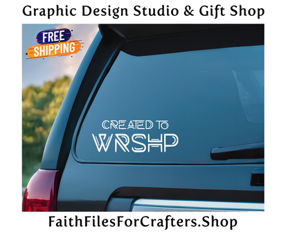 Created To WRSHP Car Decal