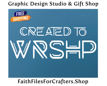 Created To WRSHP Car Decal