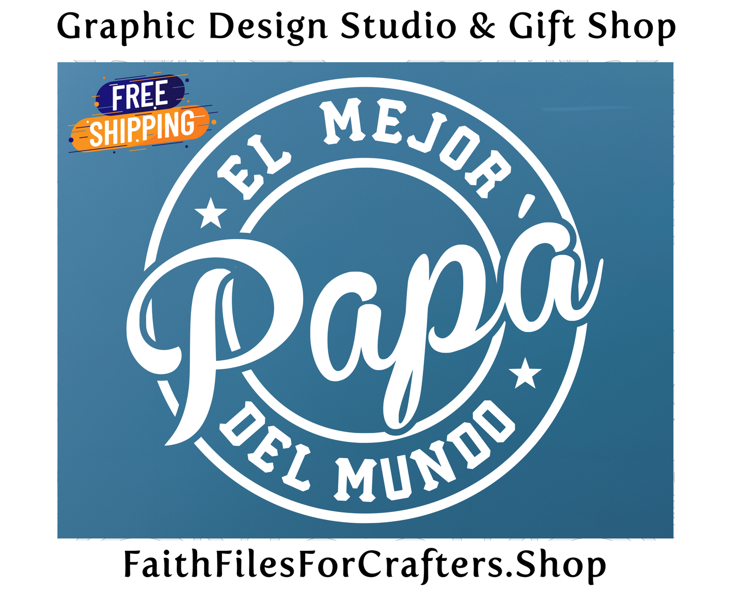 El Mejor Papa Del Mundo Car Decal