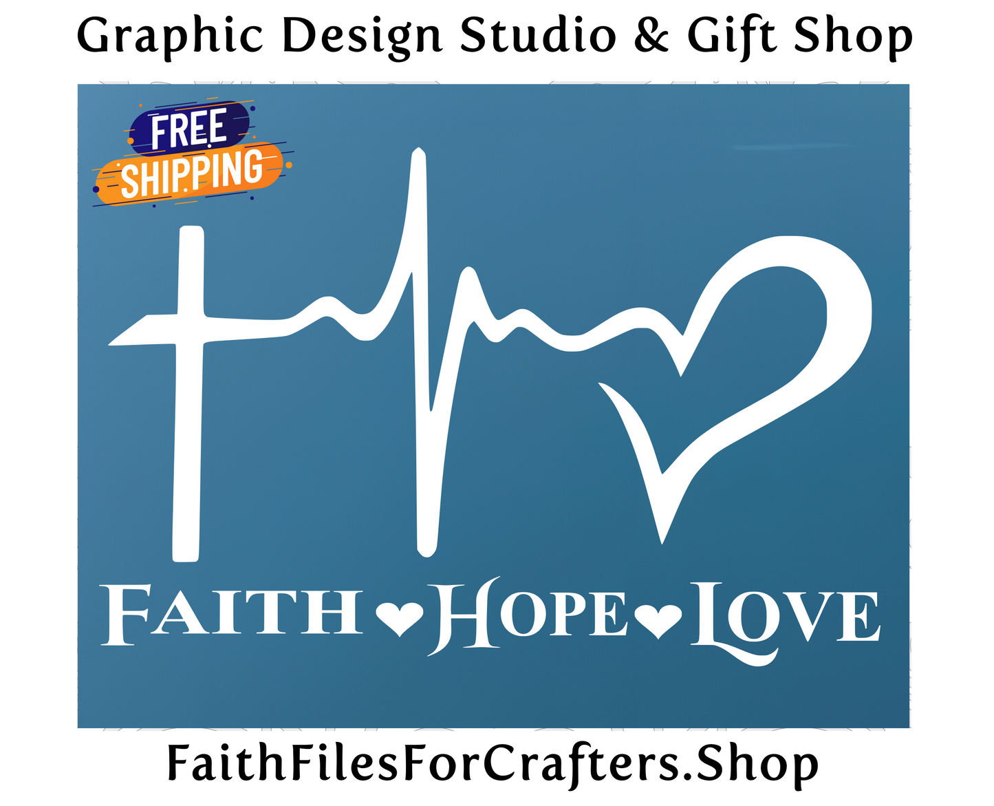 Faith Hope Love Car Decal