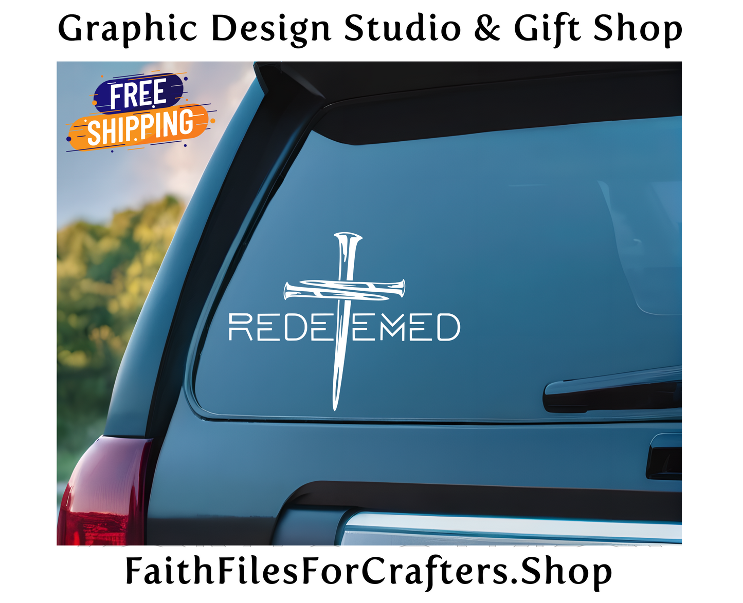 Redeemed Car Decal