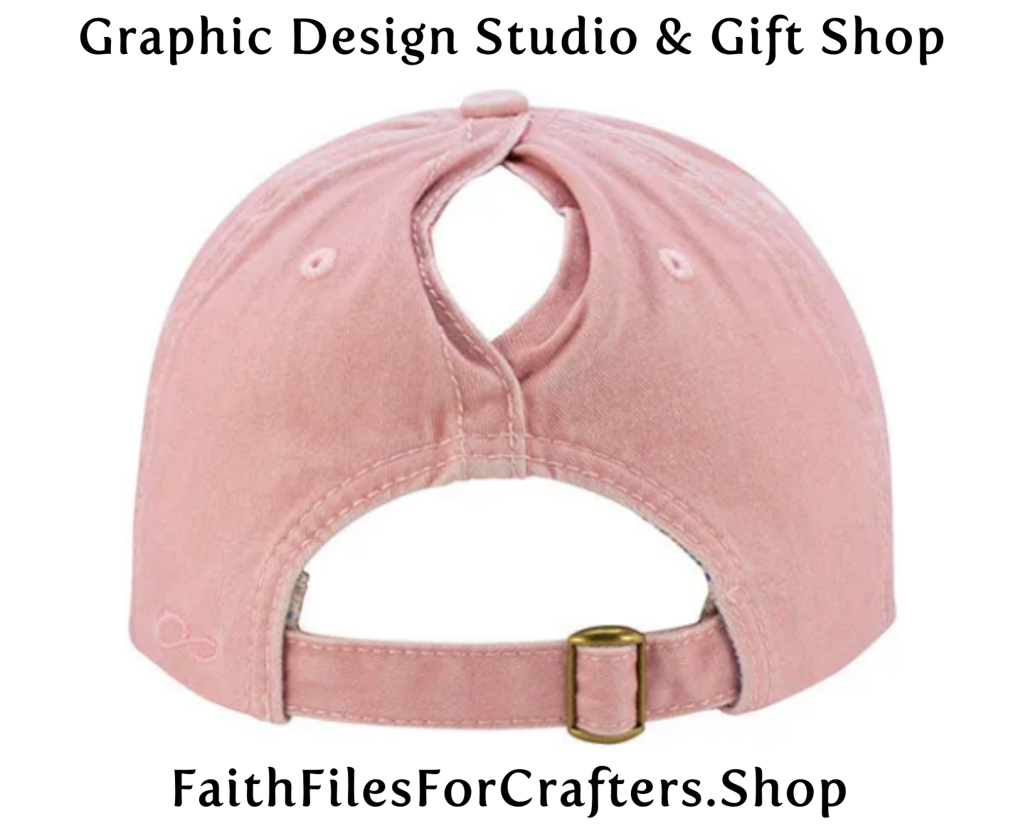 Redeemed Laser Engraved Hydbond Leatherette Patch Hat, Christian Hat, Infinity Her Ponytail Hat, Infintiy Her Ponytail Cap, Ponytail Hat