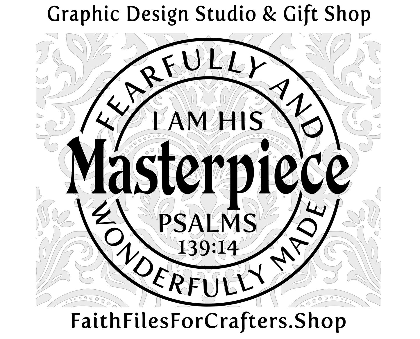 I Am Fearfully And Wonderfully Made Svg, I Am His masterpiece Svg, Psalms 139:14 Svg, Christian Shirt Svg, Christian Women's Shirt Svg