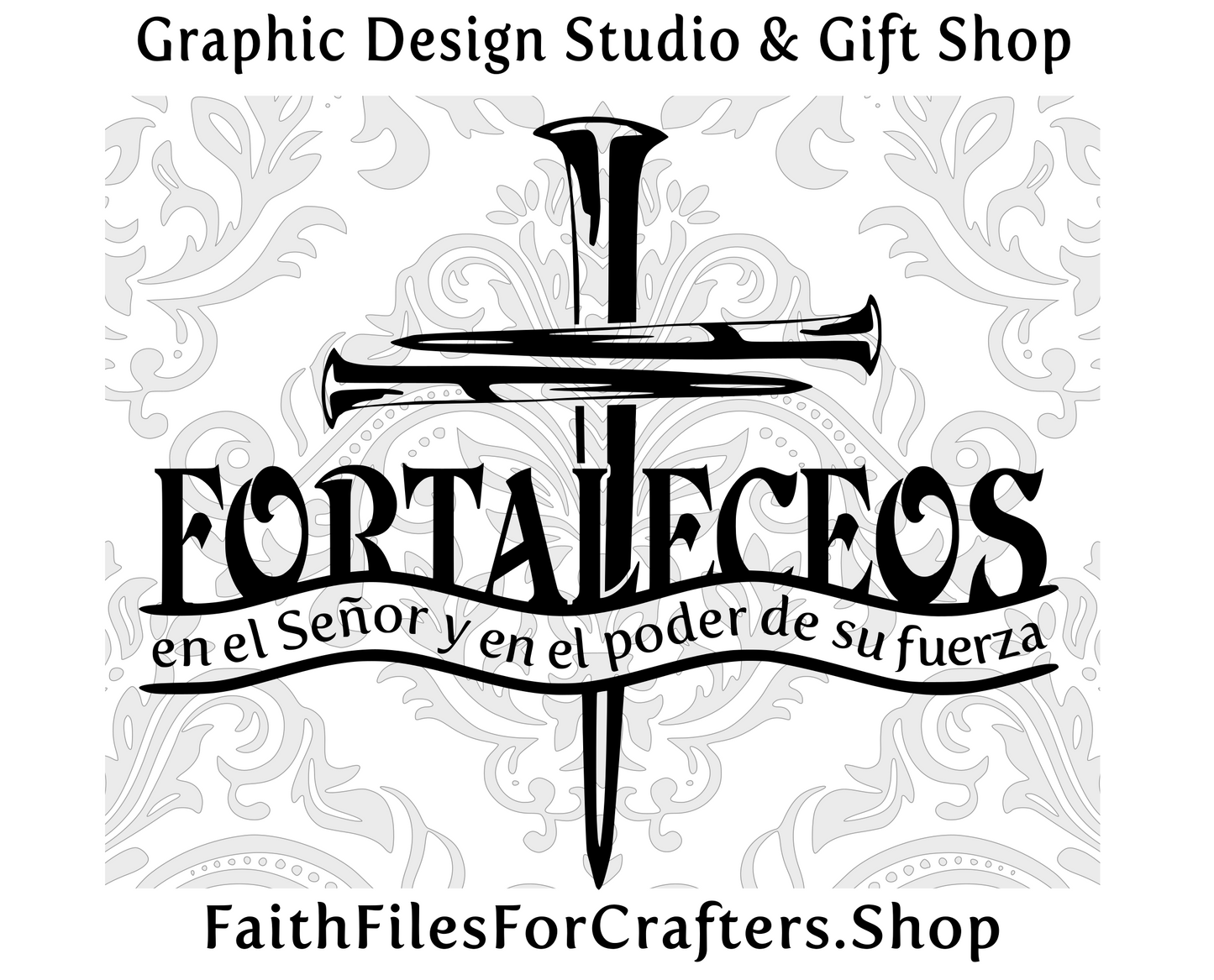 Fortaleceos En El Senor Y En El Poder De Su Fuerza Svg, Efesios 6:10, Be Strong In The Lord Svg, Camisa Cristiana Svg, Christian Svg,