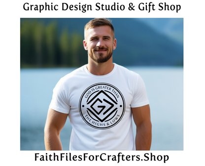 God Is Greater Than Your Highs and Lows Svg,Christian Svg,Christian Shirt Svg,Christian Mug Svg,Christian Sublimation Svg,God Is Greater Svg