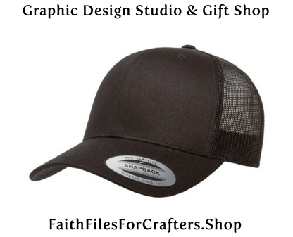 Man Of Faith Laser Engraved Hydbond Leatherette Patch Trucker Hat