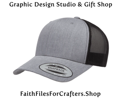 Redeemed Laser Engraved Hydbond Leatherette Patch Trucker Hat