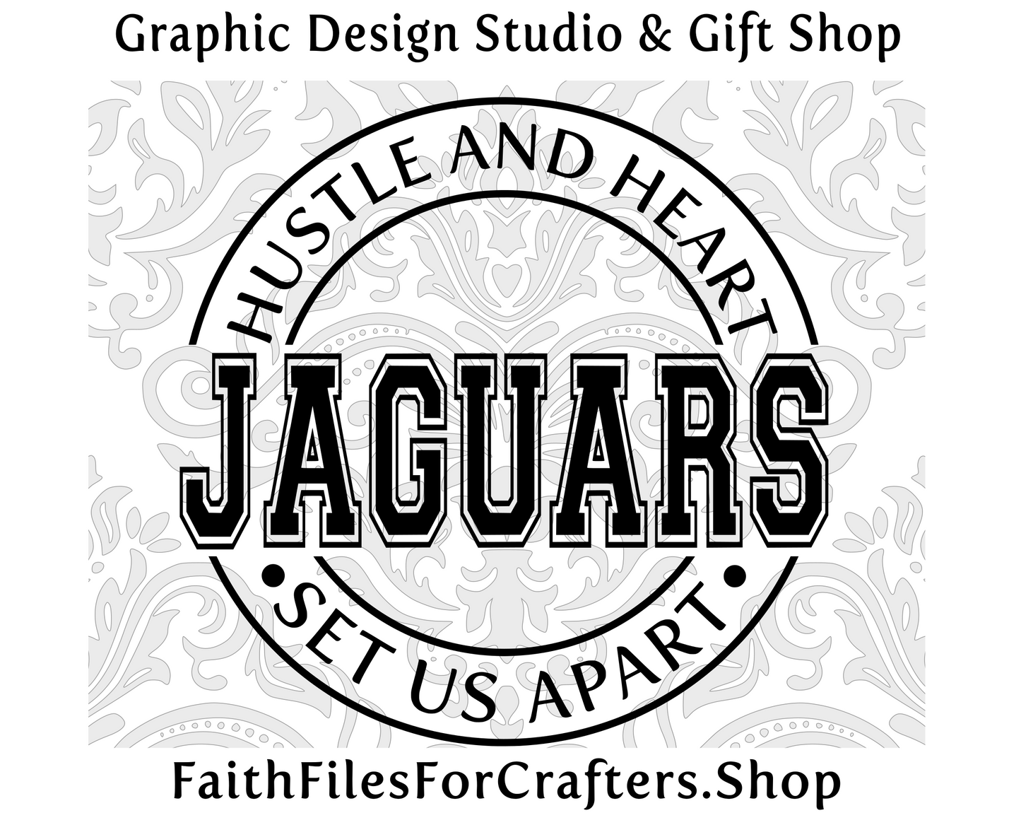 Jaguars Svg, Jaguars Shirt Svg, Hustle and Heart Set Us Apart Svg, Jaguars Sublimation Png, Jaguars Team Svg, Jaguars Hat Svg