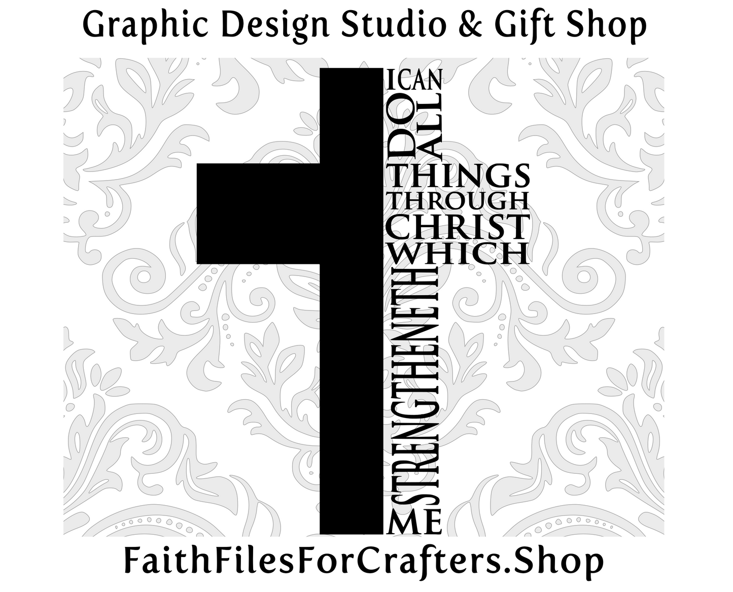 I Can Do All Things Through Christ Who Strengthens Me Svg, Cross Svg, Strong And Courageous, Jeremiah 29;11, Christian Apparel