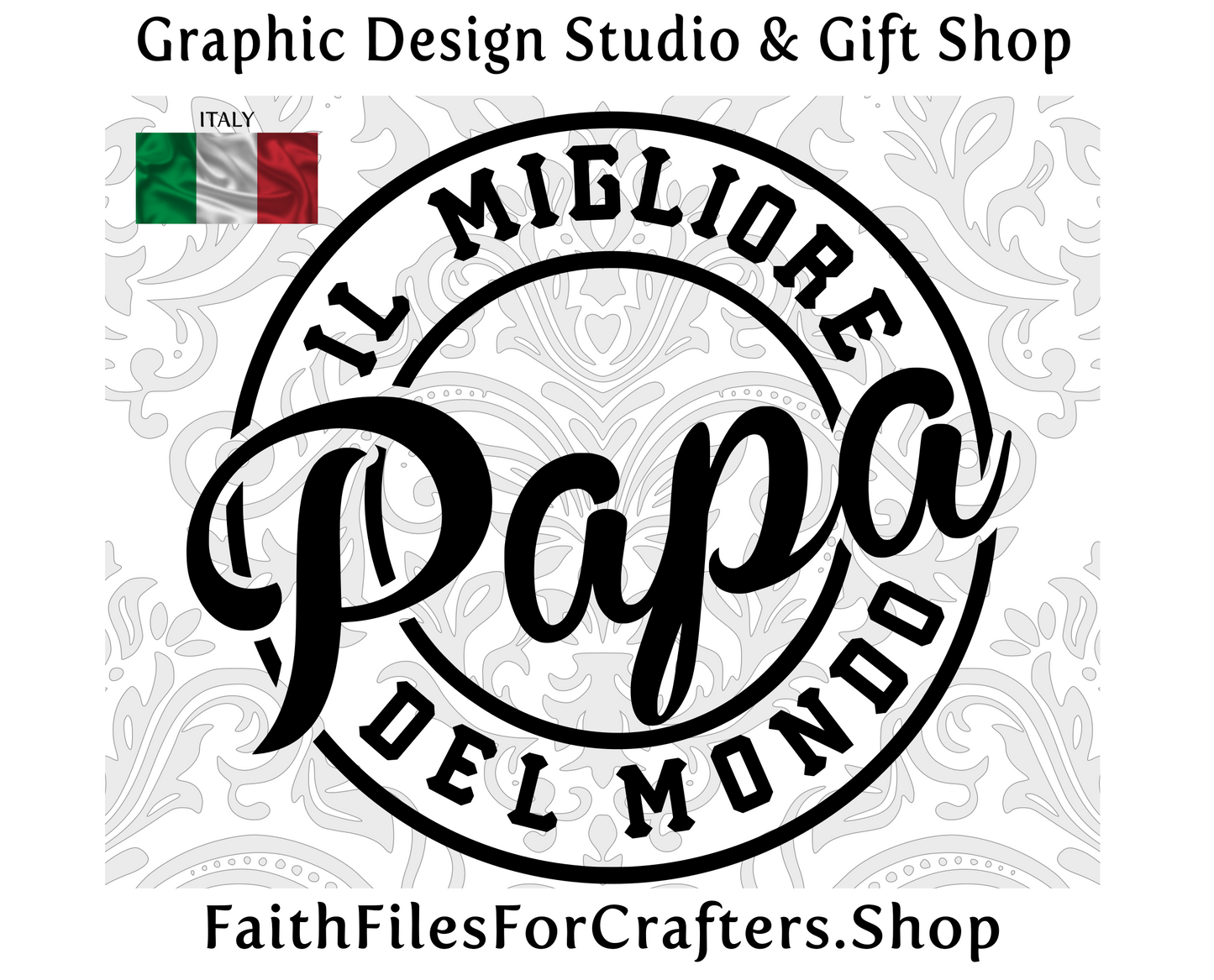 Il Migliore Papa Del Mondo Svg, Il Migliore Svg, Italian Papa Svg, The Best Papa In The World Svg