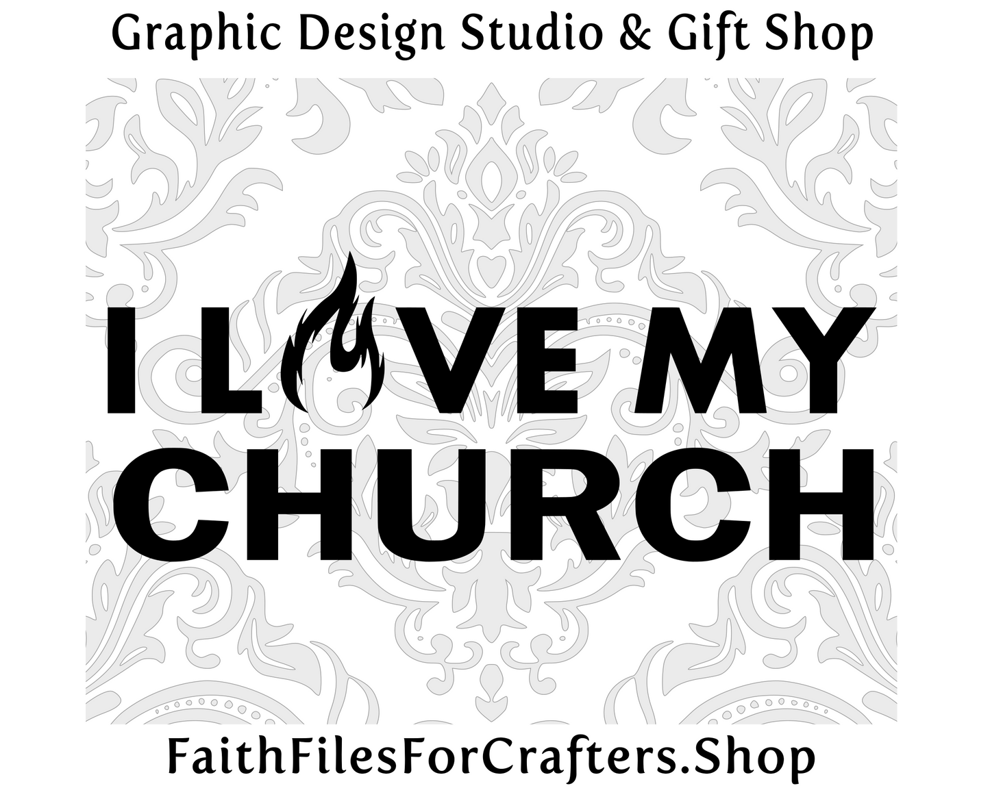 I Love My Church Svg, Church Svg, Church Shirt Svg, Christian Svg, Worship Team Svg, Christian T Shirt Sublimation, Christian T Shirt Svg