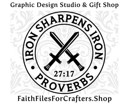 Iron Sharpens Iron Svg, Proverbs 27:17 Svg