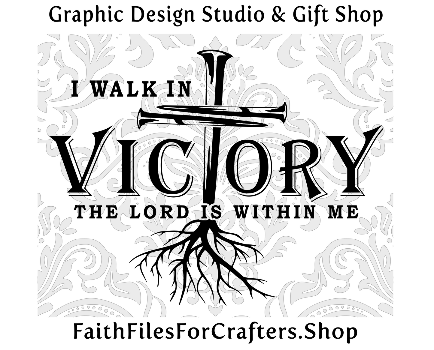 I Walk In Victory Svg, Victory Svg, Victory Shirt Svg, Christian Shirt Svg, Lord Your Power Is Within Me Svg, Rooted In Christ Shirt Svg