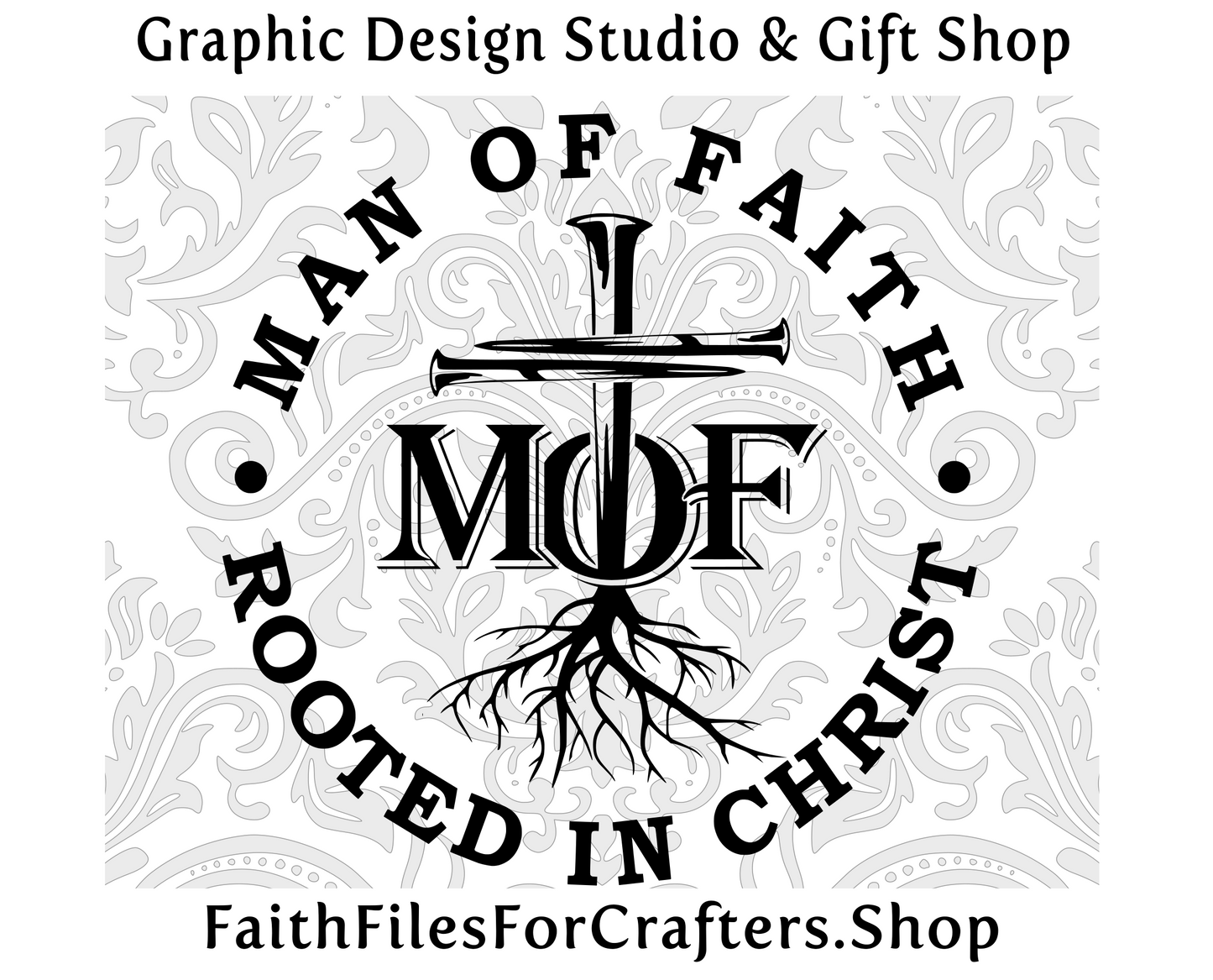 Man Of Faith Svg, Rooted In Christ Svg, Cross Nails Svg, Jesus King Of Kings, Christian T Shirt Svg, Christian Mens T Shirt, Mens Ministry