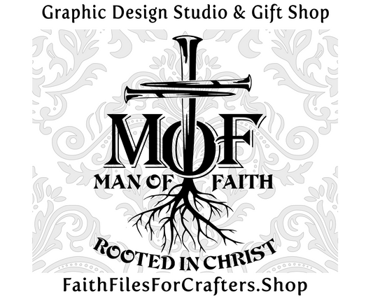 Man Of Faith Svg, Rooted In Christ Svg, Cross Nails Svg, Jesus King Of Kings, Christian T Shirt Svg, Christian Mens T Shirt, Mens Ministry