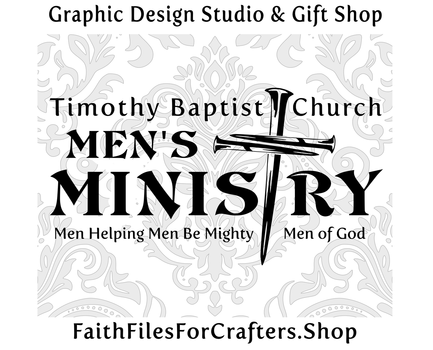 Personalized Men's Ministry Svg, Christian Men's Shirt Svg, Men's Group Svg, Mighty Men of God Svg, Personalized Church Svg, Christian Svg