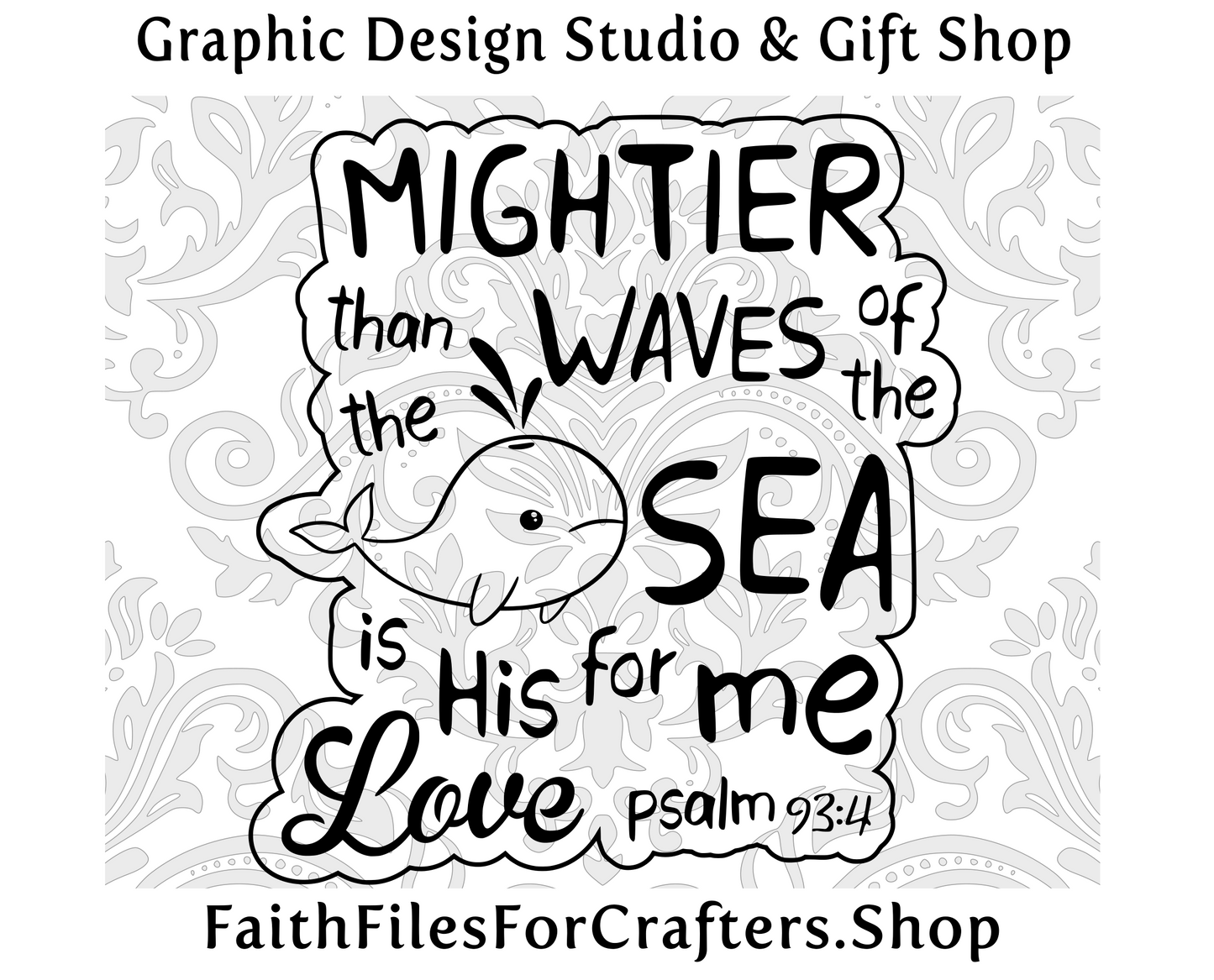 Mightier Than The Waves Of The Sea Is His Love For Me Svg,Christian Shirt For Kids Svg,Psalm 93:4 Svg,Christian Kids T Shirt Svg,Toddler Svg