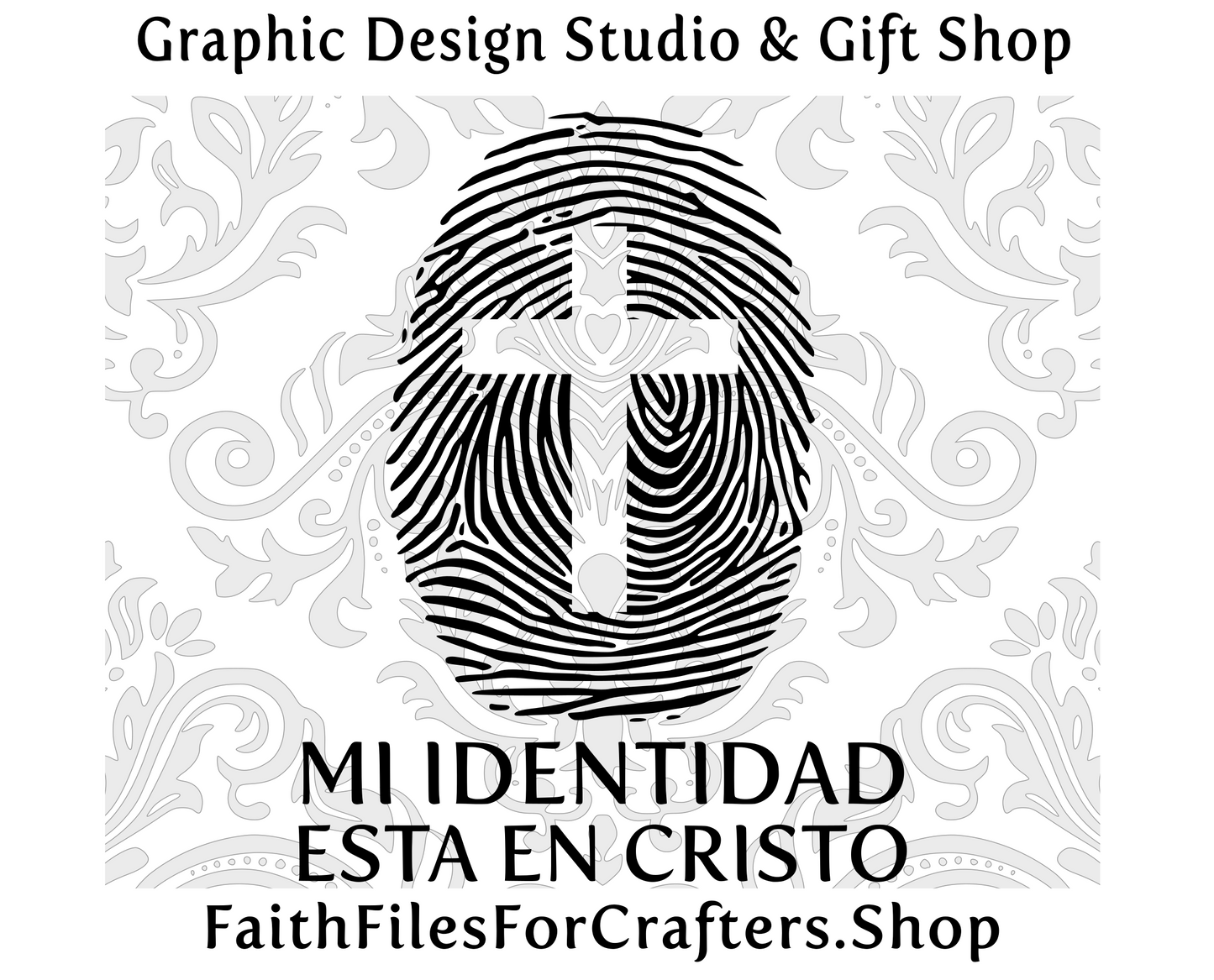 Mi Identidad Esta En Cristo Svg, Cristiano Svg, Camisa Cristiana Svg, Christian Svg, Christian Shirt Svg, Christian Mug Svg,Jesus Cristo Svg