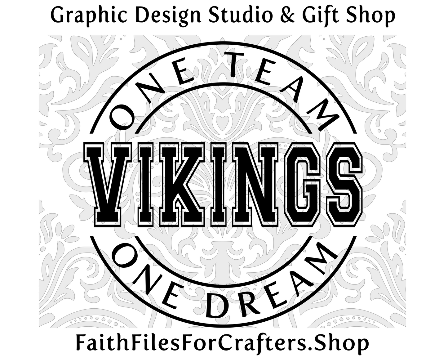 Vikings Svg, Vikings Shirt Svg, One Team One Dream Svg, Vikings Sublimation Png, Vikings Team Svg, Vikings Hat Svg