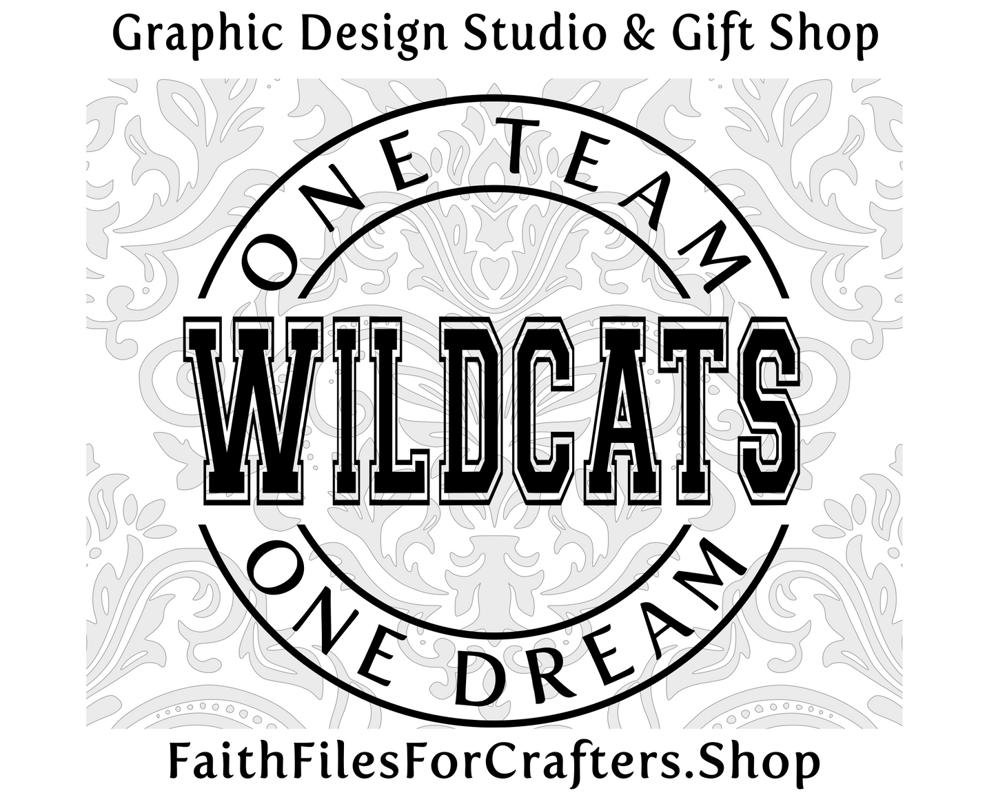 One Team One Dream Svg, Wildcats Svg, Wildcats Shirt Svg, Wildcats Sublimation Png, Wildcats Team Svg, Wildcats Hat Svg, Hustle and Heart Set Us Apart Svg,