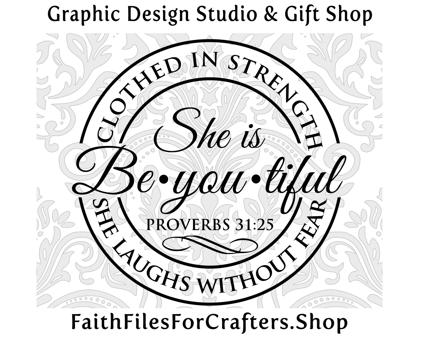 She Is Beautiful Svg, Be You Tiful Svg, She Is Clothed In Strength And Dignity Svg,Proverbs 31 Svg,Christian Women T Shirt Svg,Christian Svg