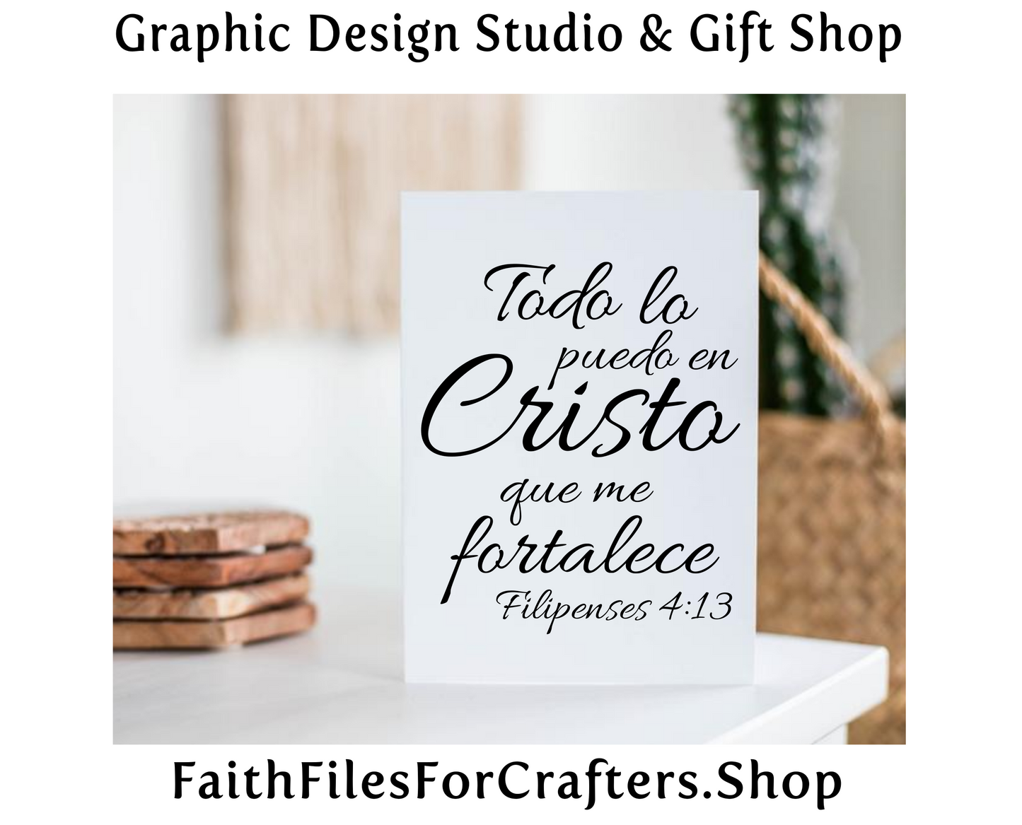 Todo Lo Puedo En Cristo Que Me Fortalece Svg, Filipenses 4:13 Svg, I Can Do All Things Through Christ Svg, Christian Spanish Verse Svg