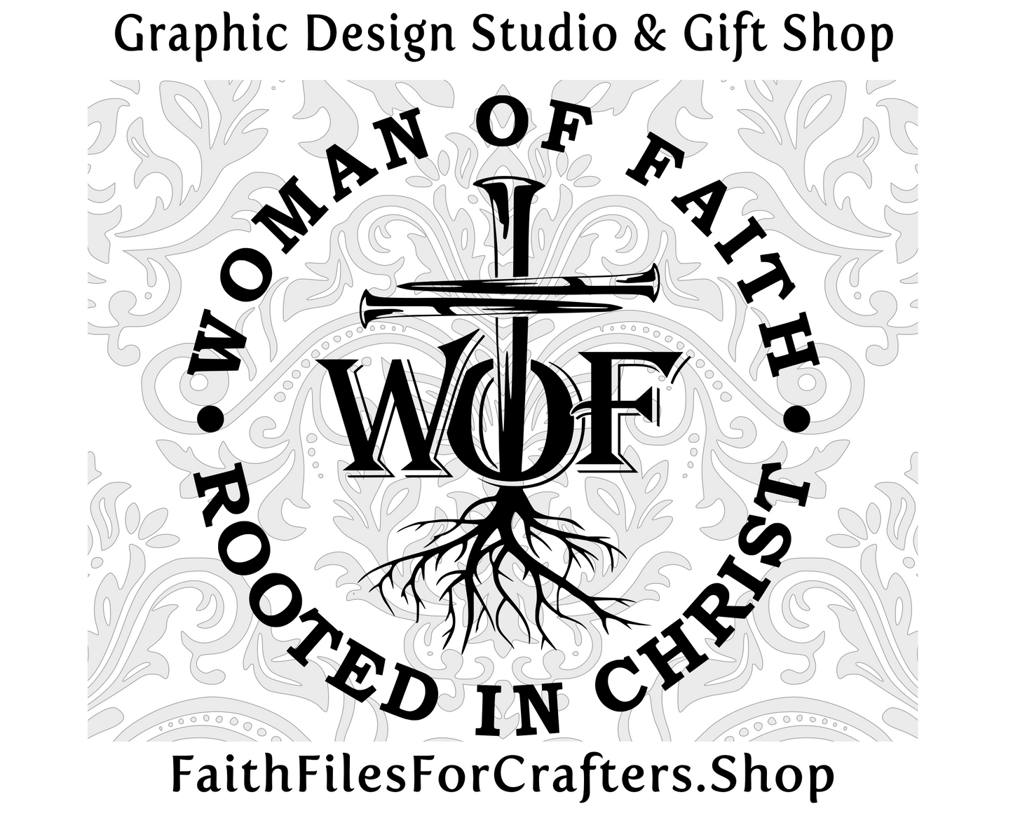 Woman Of Faith Svg, Rooted In Christ Svg, Cross Nails Svg, Christian Shirt Svg, Christian Women's Shirt, Women's Ministry, Christian T Shirt