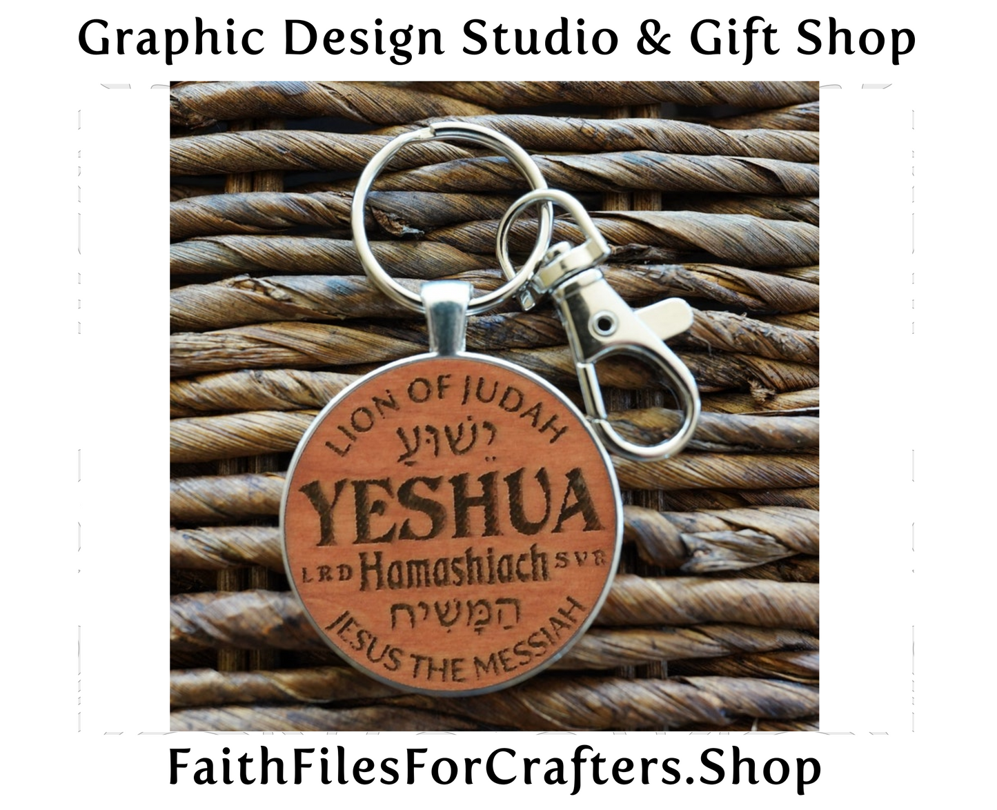 Yeshua Hamashiach Key Chain, Jesus The Messiah Key Chain