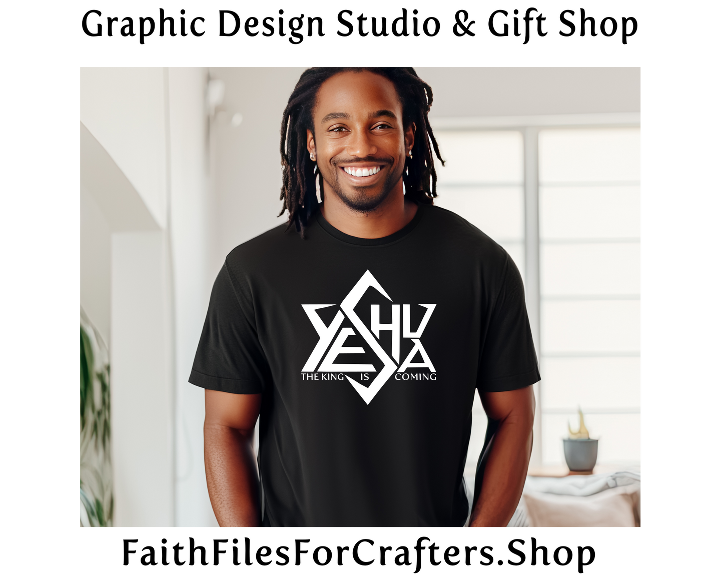 Yeshua The King Is Coming Svg, Yeshua The King Is Coming Png, Yeshua The King Is Coming Sublimation, Hebrew Shirt Svg, Star Of David Svg, Christian Shirt Svg