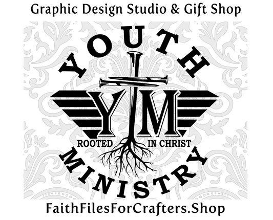 Youth Ministry Svg, Youth Ministry Svg, Youth Ministry Rooted In Christ Svg, Youth Group Svg, Youth Ministry Shirt Svg, Youth Group Shirt,