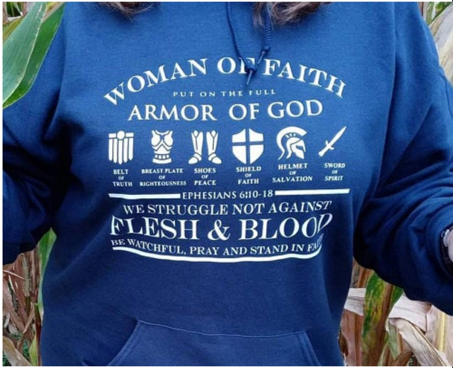 Woman Of Faith Svg, Armor Of God, Strong and Courageous, Ephesians 6, We Wrestle Not Against Flesh and Blood, Stand Firm In Faith And Pray