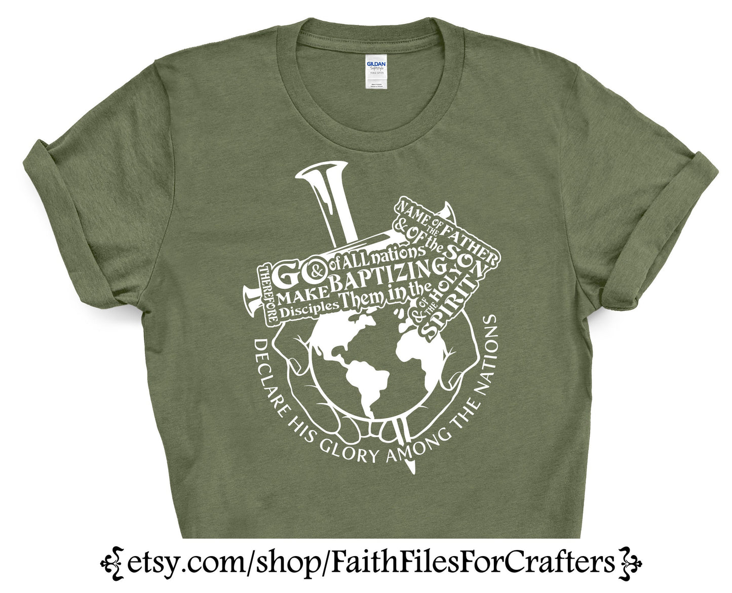 Therefore Go And Make Disciples Svg, Disciples Svg, Baptizing Svg, Missions Trip Svg, Matthew 28:19 Svg,Missions Shirt Svg,Baptism Shirt Svg