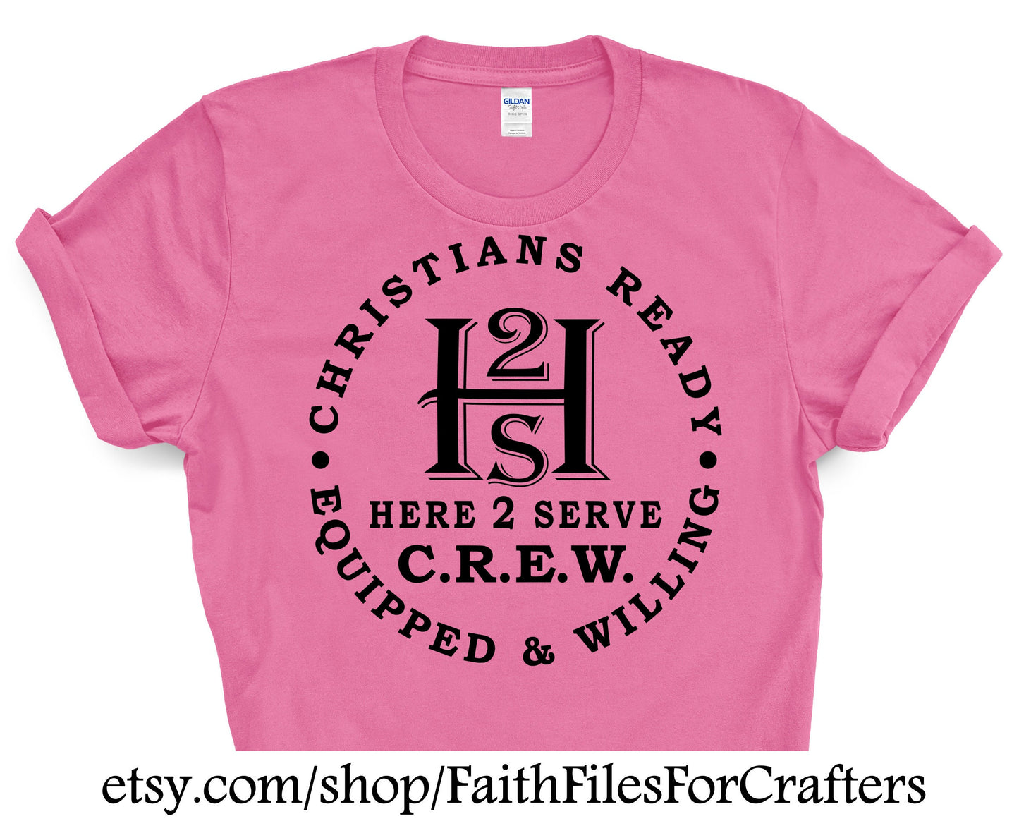 Here 2 Serve Svg, C.R.E.W. Svg, Church Crew Svg, Church Staff Shirt Svg, Missions Shirt Svg, Church Ministry Svg, Youth Group CREW Shirt Svg