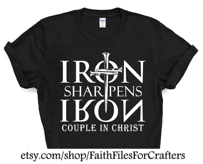 Iron Sharpens Iron Svg, Couple In Christ Svg