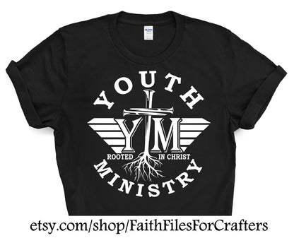 Youth Ministry Svg, Youth Ministry Svg, Youth Ministry Rooted In Christ Svg, Youth Group Svg, Youth Ministry Shirt Svg, Youth Group Shirt,